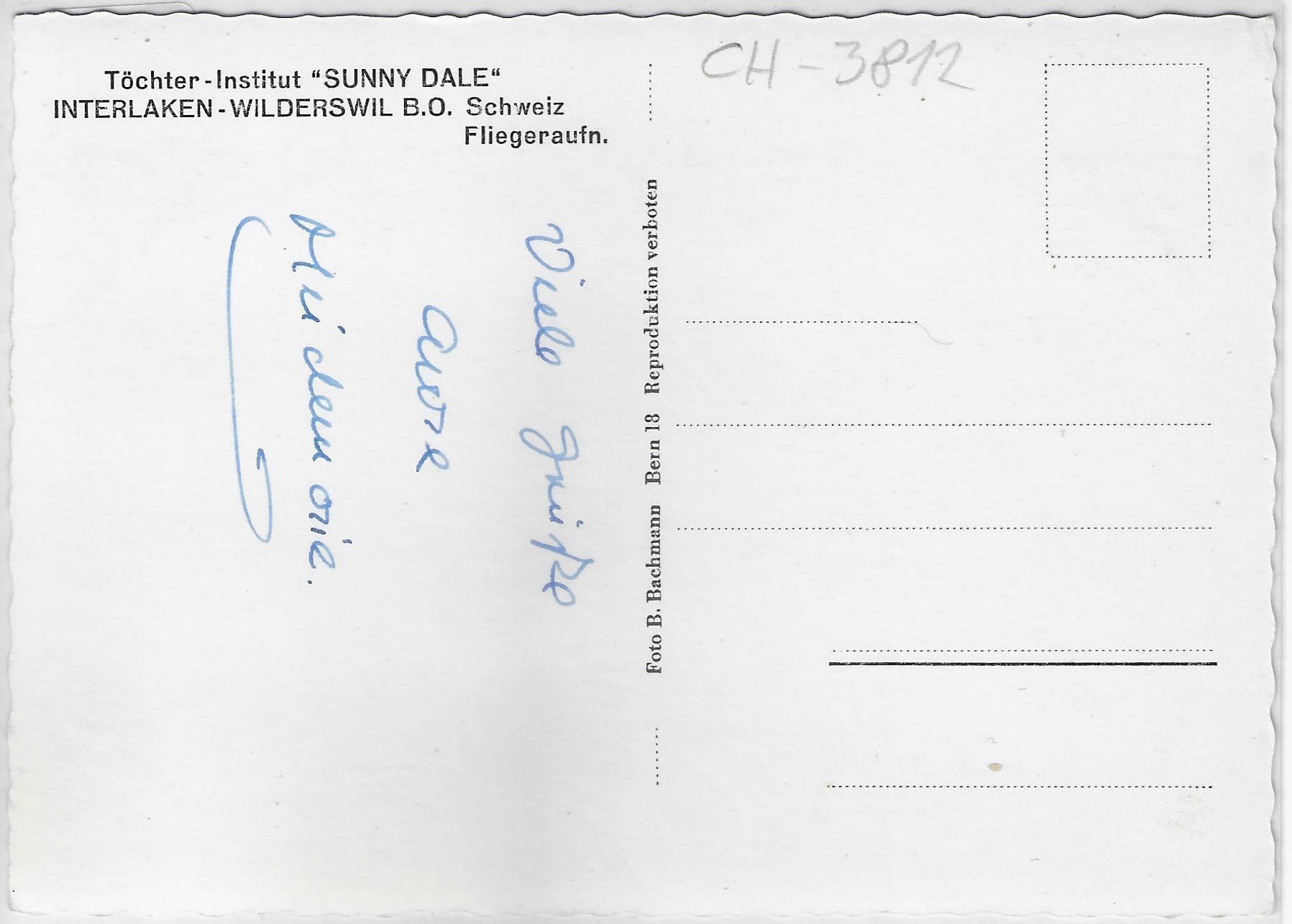 Cartoline postali: Flugaufnahme Töchter-Institut "Sunny – Usato da Ettingen venduto da Kartenplanet 1