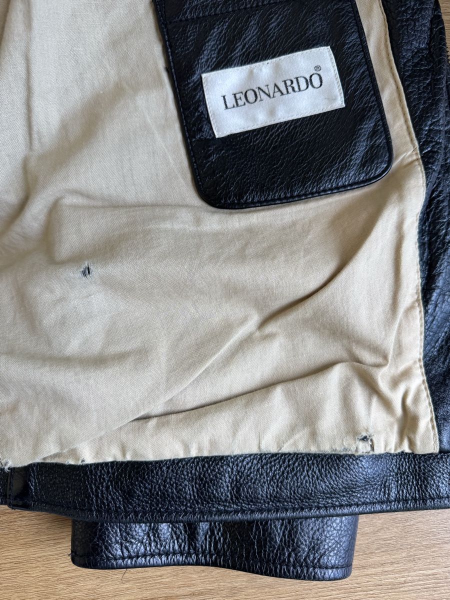 Giacche: Veste en cuir noir – Usato da Lausanne venduto da mat_75vw 5