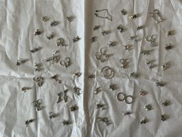 Lot boucles d‘oreilles la plupart en argent