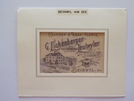Beinwil am See Cigarren - und Tabak Fabrik G. Eichenberger