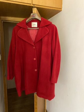 Roter Wintermantel von ICOK - Klassisch & Warm, Grösse M