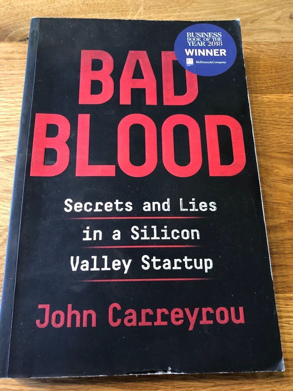 Bücher: Bad Blood John Carreyrou – Gebraucht aus Goldingen von books4bucks