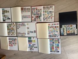 Lot Briefmarken 10 Alben weltweit
