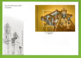 2007 - 2013 Tag der Briefmarke Blöcke auf Brief s. Bilder