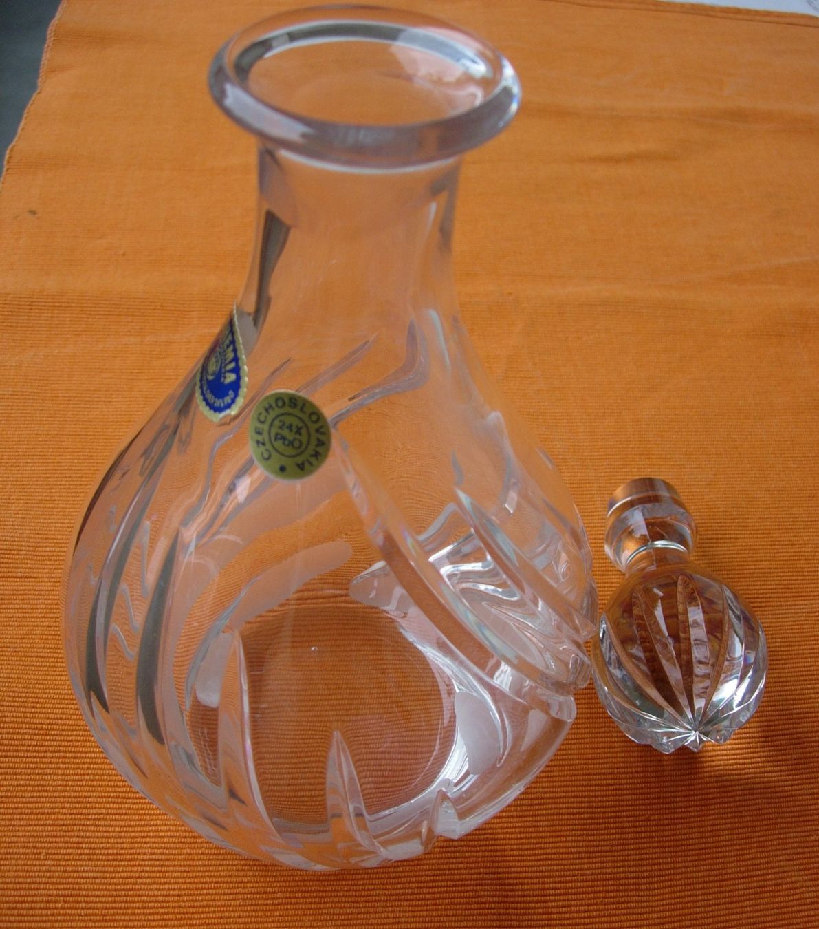 Caraffe: Kristallkaraffe Bohemia – Usato da Basel venduto da Grbina64 1