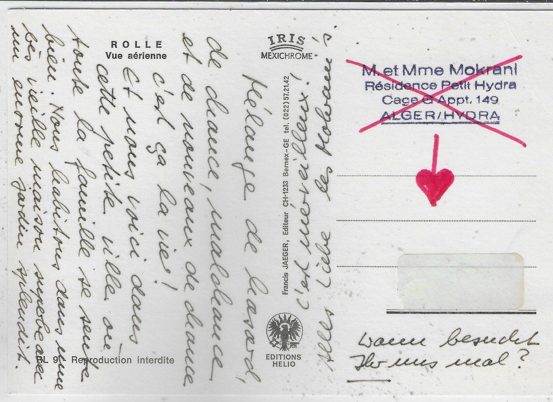 Cartes postales: Rolle - Vue aerienne – D'occasion à Ettingen par Kartenplanet 1