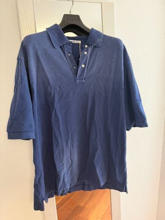 Acne Studios Poloshirt Piqué Blau Face Logo Gr. L