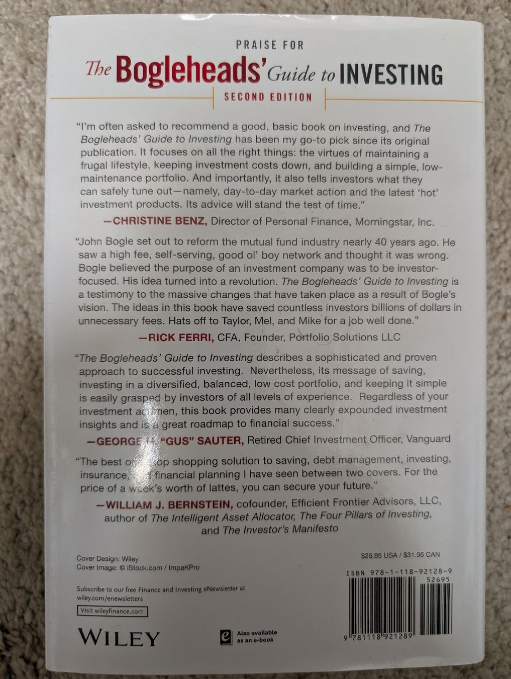Bücher: The Bogleheads' Guide to Investing Book – Gebraucht aus Oberwil-Lieli von stefim 1