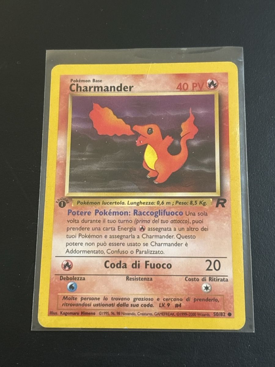 Pokémon Carte collezionabili: Pokémon Charmander 50/82 Team Rocket 1 Edition – Usato da Caslano venduto da Luke_