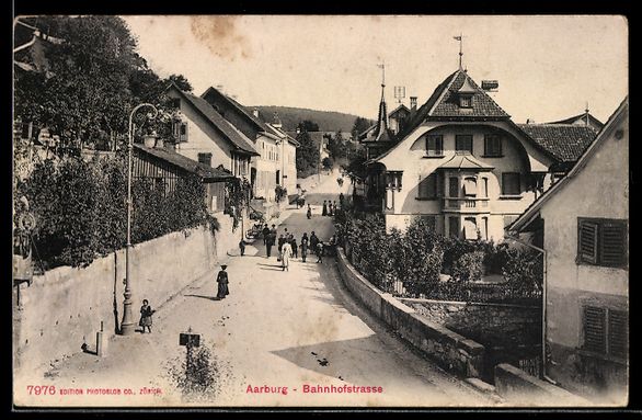 Cartes postales: AK Aarburg, Bahnhofstraße – D'occasion à Berlin par bartko-reher