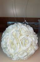 Weisse Rosen Kugel, Deko zu verkaufen
