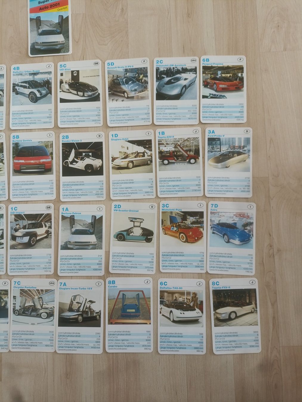 Giochi: Super Top "Auto 2001" Quartett – Usato da Wil SG venduto da Donaldus 2