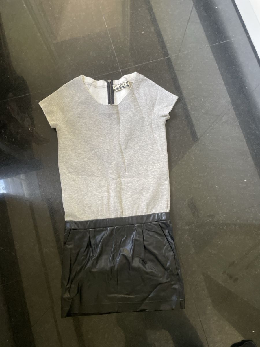 Closed Vestiti: Closed Kleid mit Leder Rock gr m – Usato da Zürich venduto da eddiekaterblau