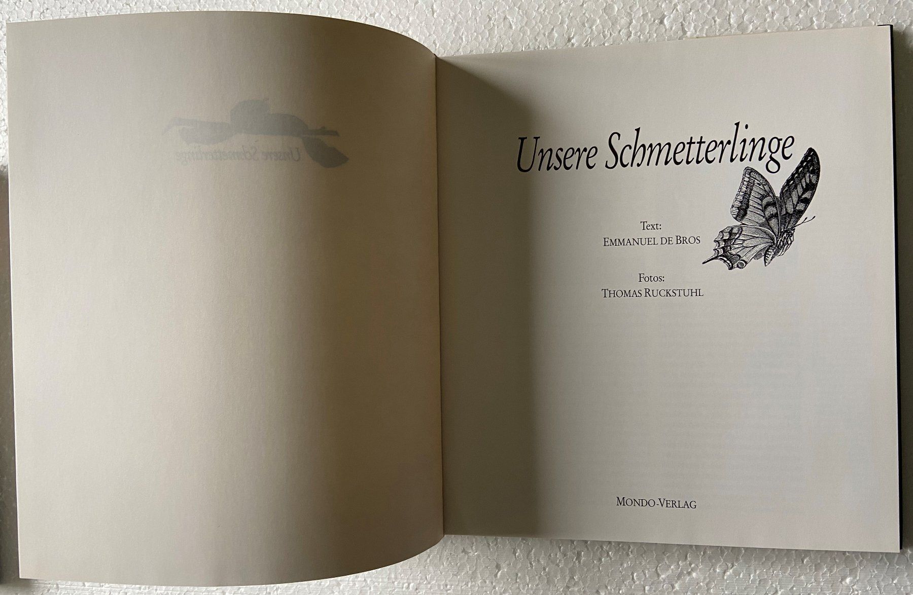 Libri: Mondo-Buch  "unsere Schmetterlinge" – Usato da Böckten venduto da Hansi36 1