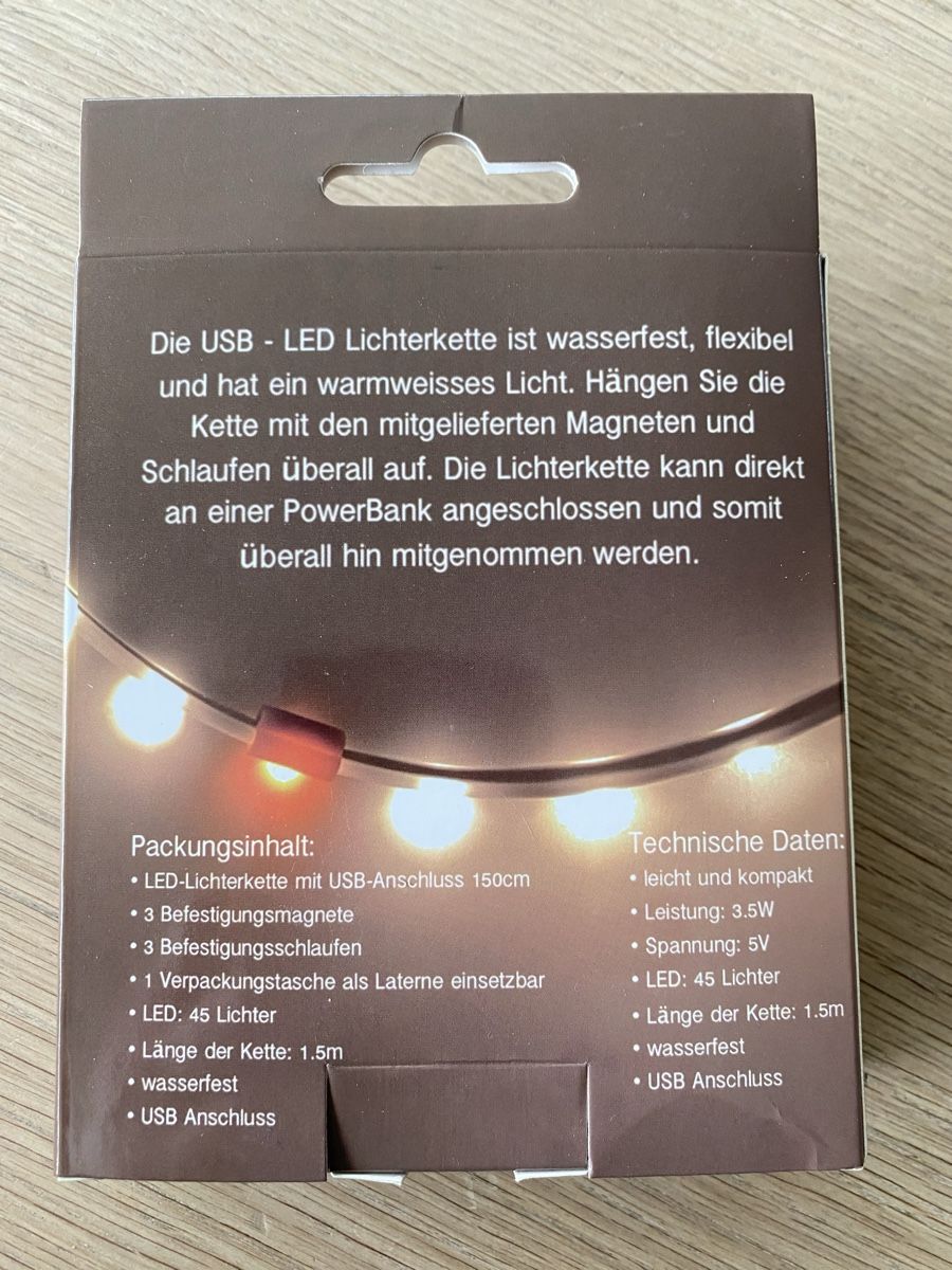 Ghirlande e barre luminose: Auto Solar, Lichterkette, neu und OVP – Nuovo e nell'imballaggio originale da Murten venduto da Defender10 1