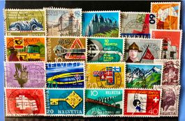 CH Briefmarken mit Vollstempel    