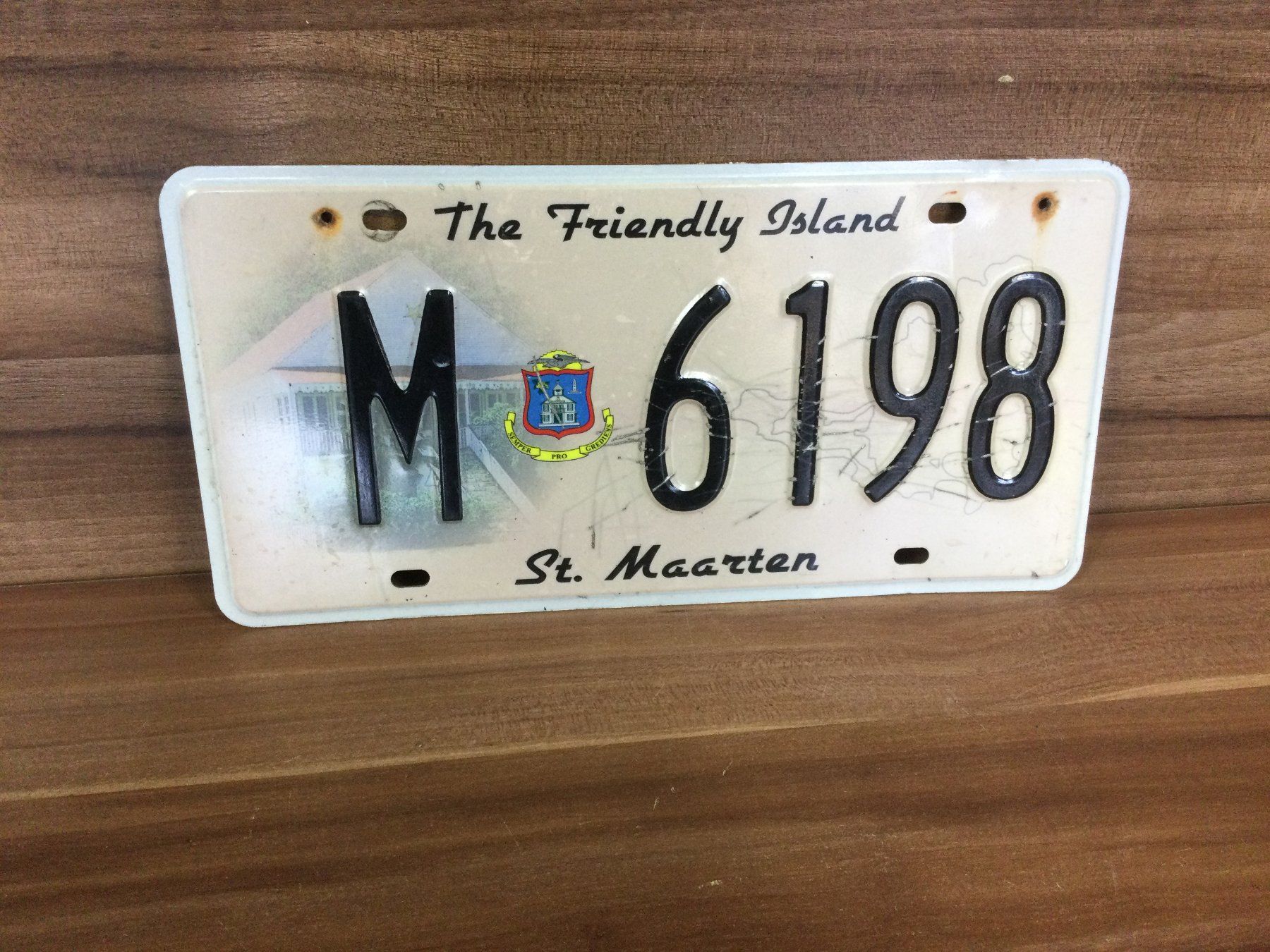 Insegne: Gebrauchtes Schild  St. Maarten M 6198 – Usato da Wangen SZ venduto da kuriosum12
