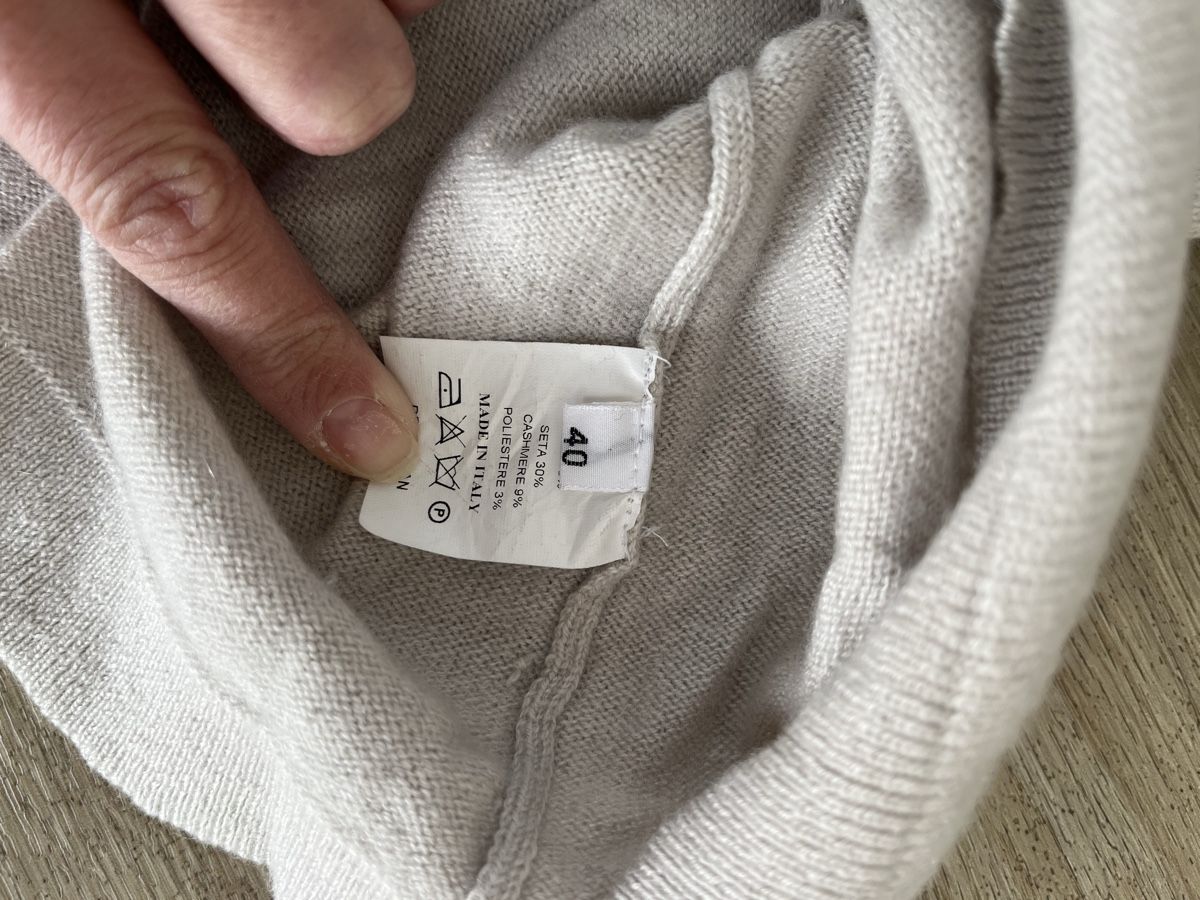 Pullover & Sweatshirts: Amina Rubinacci Leinen Seide Kaschmir Pullover m. Pailletten – Gebraucht aus Kerns von osco01 6