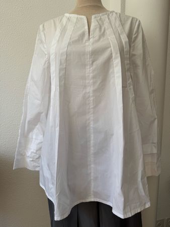Chemisier blanc Ozai N Ku, taille S, coton, neuf ! 