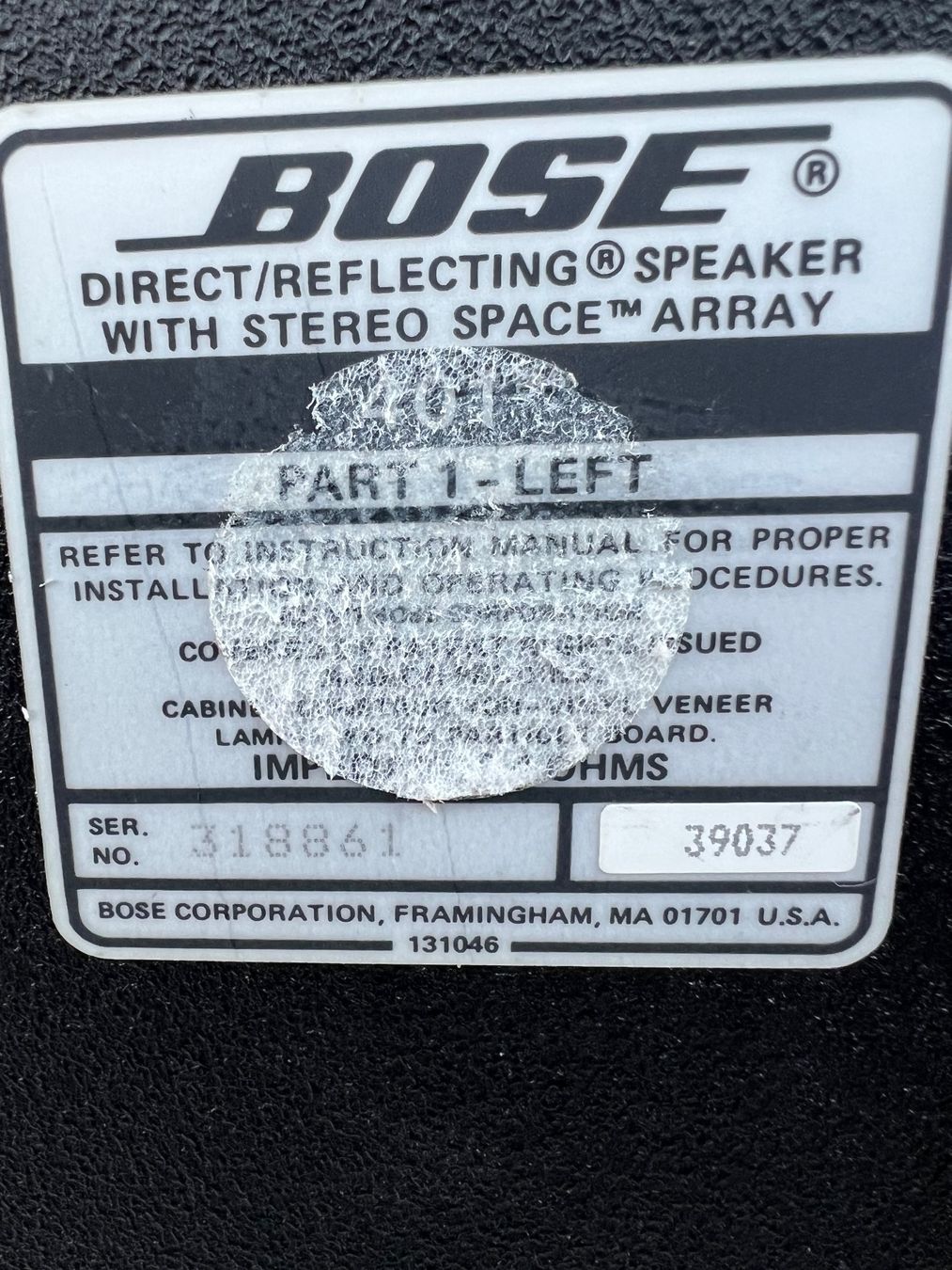 Bose Casse acustiche: Bose Pat 1-Left, Lautsprecher weiss – Nuovo (secondo la descrizione) da Gebenstorf venduto da Secondtronik 3