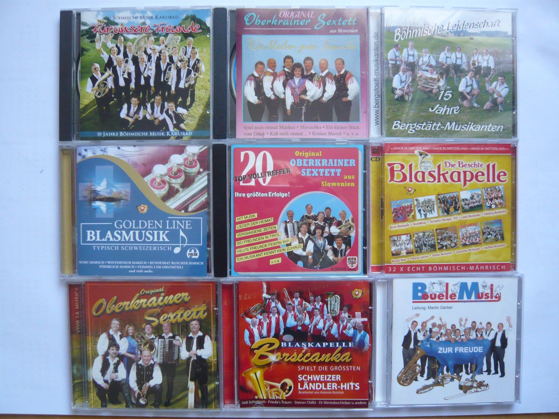CD: 9CD Sammlung Blasmusik & Oberkrainer – Usato da Winterthur venduto da Cajun