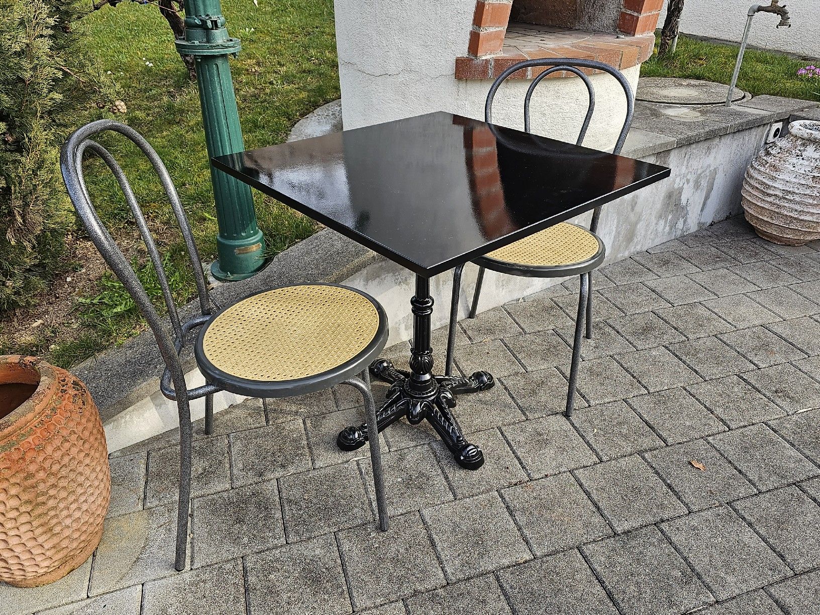 Set di tavolo e panche: Bistrotisch 2 Stühle Balkontisch – Usato da Villnachern venduto da hasta08 7