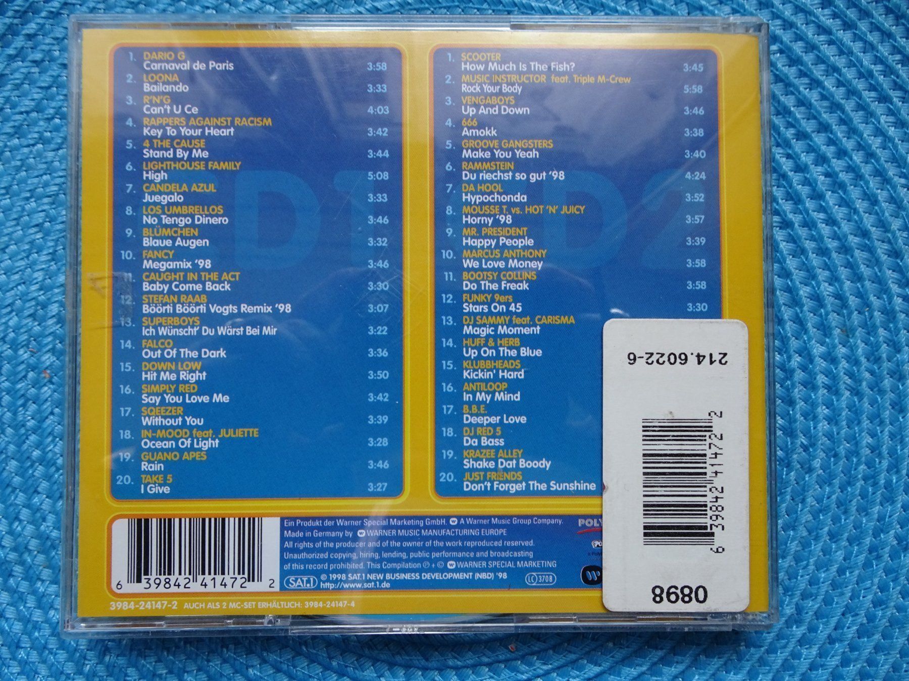 CD: CD Mega-Hits 1998 Doppel-CD – Usato da Muotathal venduto da Imanu04 1