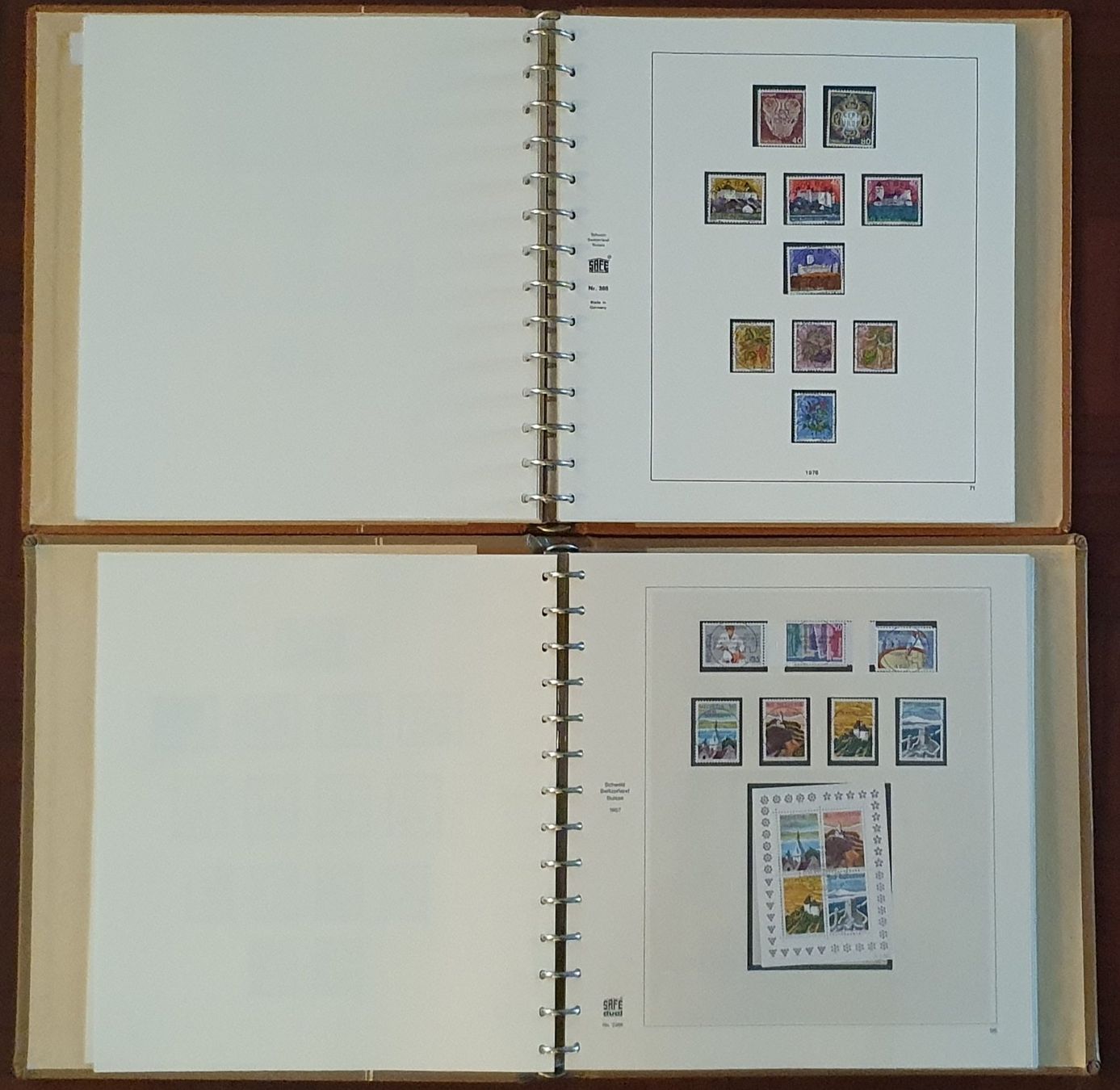Tutti i francobolli: 2 SAFE Album - Sammlung ET-Vollstempel  1970 - 2000 – Usato da Kreuzlingen venduto da Rschweiz1 1