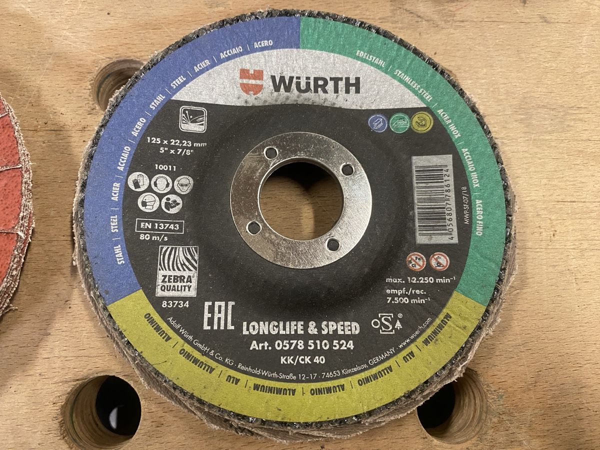 Würth Tutti gli attrezzi: Würth Lamellenfächerschleifscheiben ab 1.- – Nuovo (secondo la descrizione) da Wabern venduto da HK-Design 2