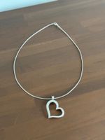 Halskette: Sparkling Heart Pendant Necklace Sterling Silver