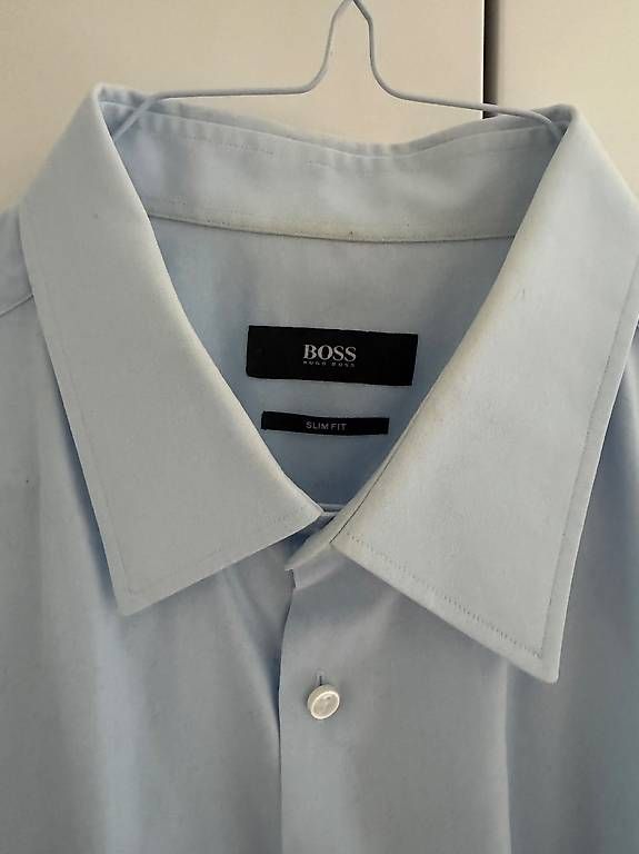 Hugo Boss Camicie: BOSS Herren Hemd Astor Hellblau Gr. 41 – Usato da Zürich venduto da ebr_595v 1