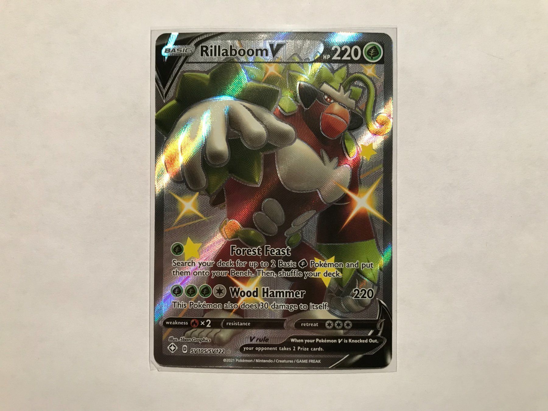Pokémon Carte collezionabili: Rillaboom V Shiny EN – Nuovo (secondo la descrizione) da Hagendorn venduto da Pokecollectorch