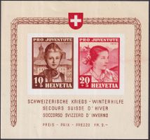 1941, J98I+J99I Winterhilfe-Block ** postfrisch, Kat: 130.-+