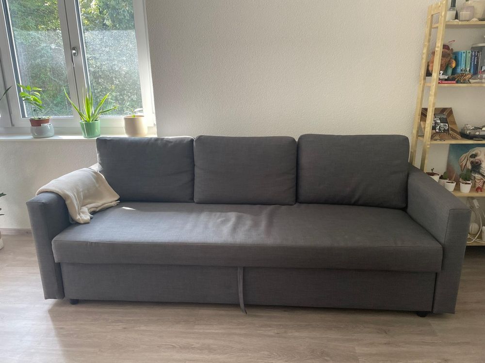 FRIHETEN Three-seat Sofa-bed, Skiftebo Dark Grey | Kaufen Auf Ricardo