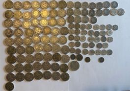 119x Schweizer Silber-Münzen von 1850-1966