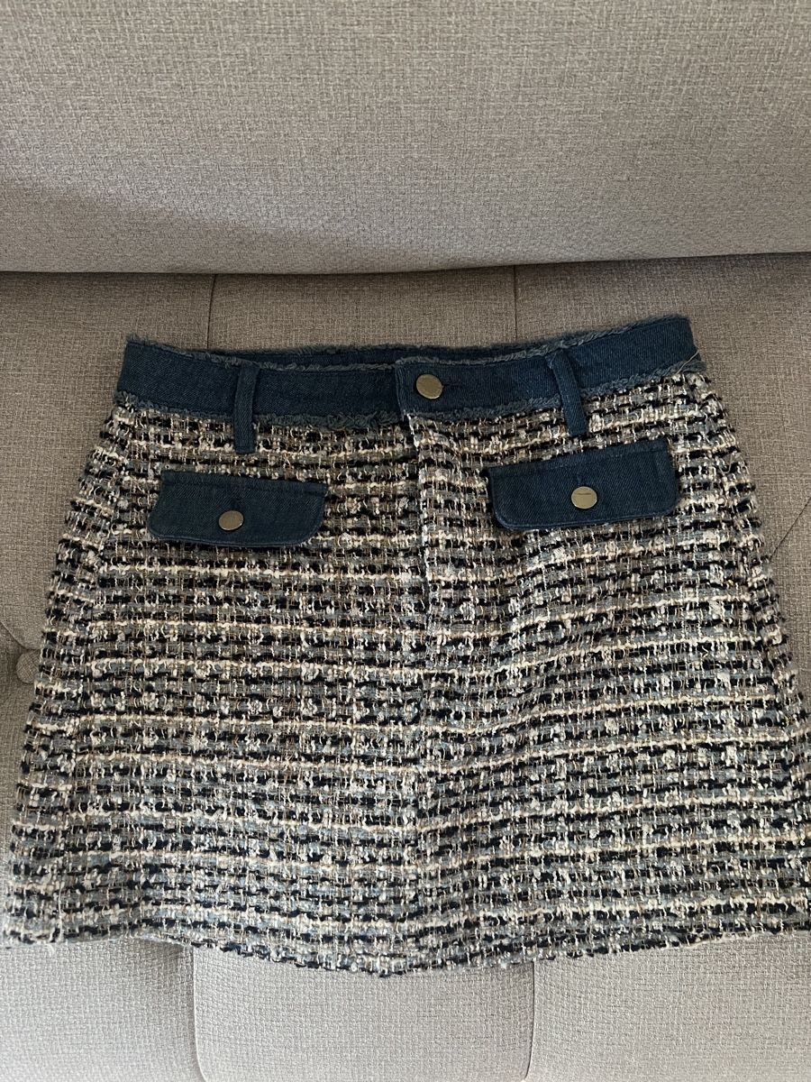 Only Gonne: Only Skirt Tweed Denim Blue 28 – Nuovo (secondo la descrizione) da Ebertswil venduto da Aayra