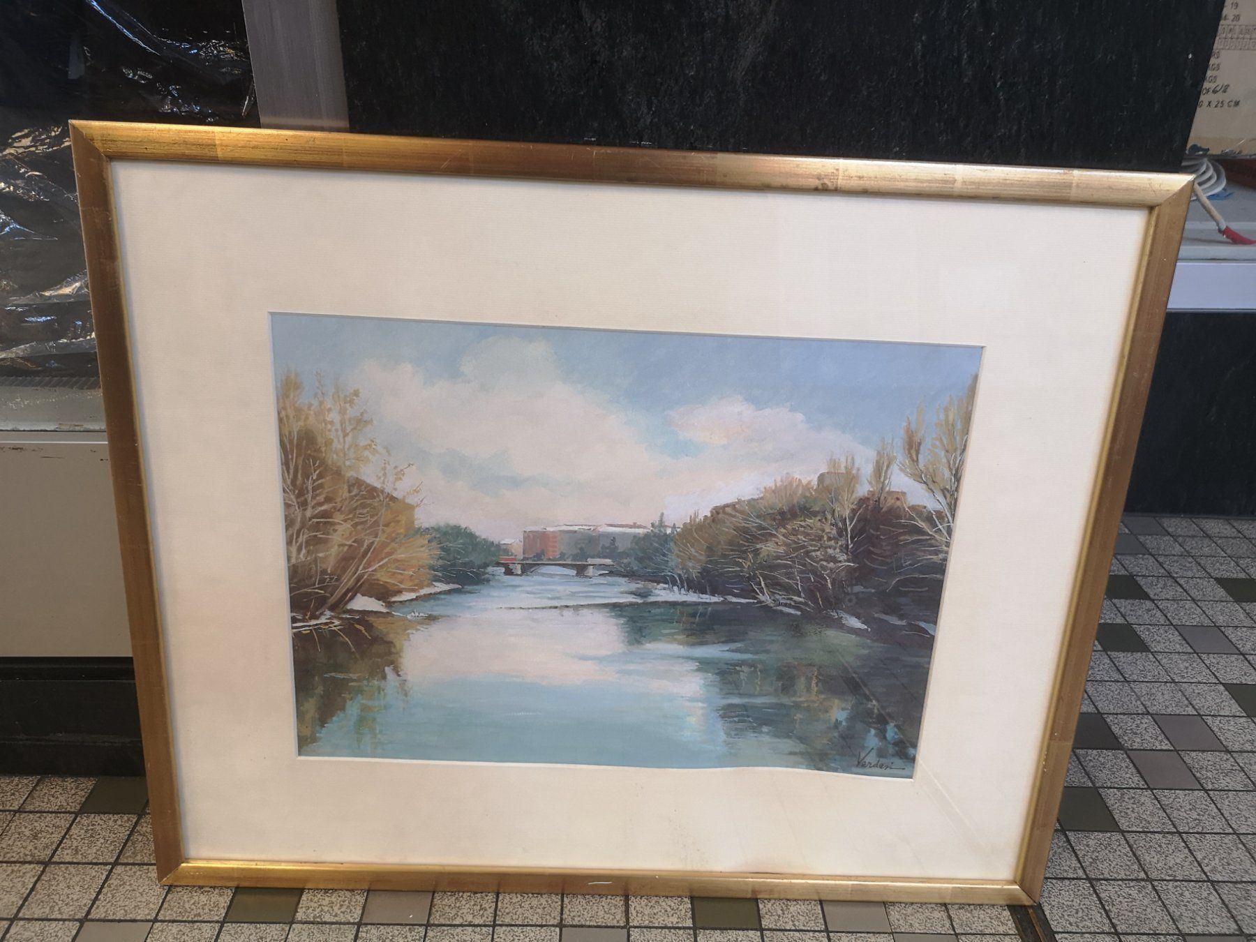 Dipinti: GRANDE AQUARELLE SIGNÉE – Usato da Genève venduto da Qanil77