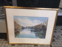 GRANDE AQUARELLE SIGNÉE