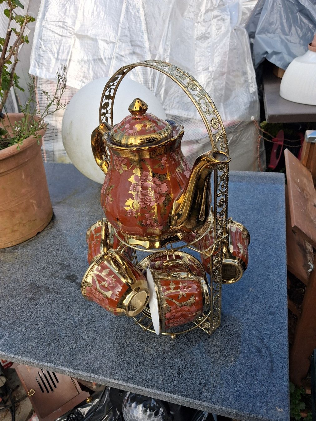 Teiere: Es ist ein Chinesisches Kaffe oder The service aus Porzelan. – Usato da Wolfhausen venduto da fab_58yr