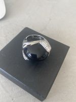 Gavello Ring Silber 925 mit schwarzem Stein – Designer Schmu