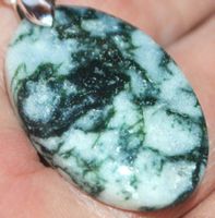 Anhänger L-5965 – Baum Achat Cabochon ca. 31x20mm