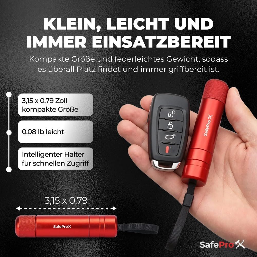 Alle Werkzeuge: 2er-Pack Notfallhammer Auto mit Gurtschneider & Federkörner- – Neu und originalverpackt aus Schaffhausen von Gipfelgut 6