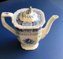 Cafetière ancienne en faïence anglaise ADAMS décor ‘JULIET’