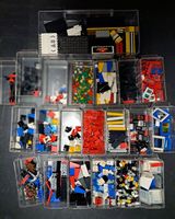 div. LEGO Teile mit praktischer Aufbewahrungsbox