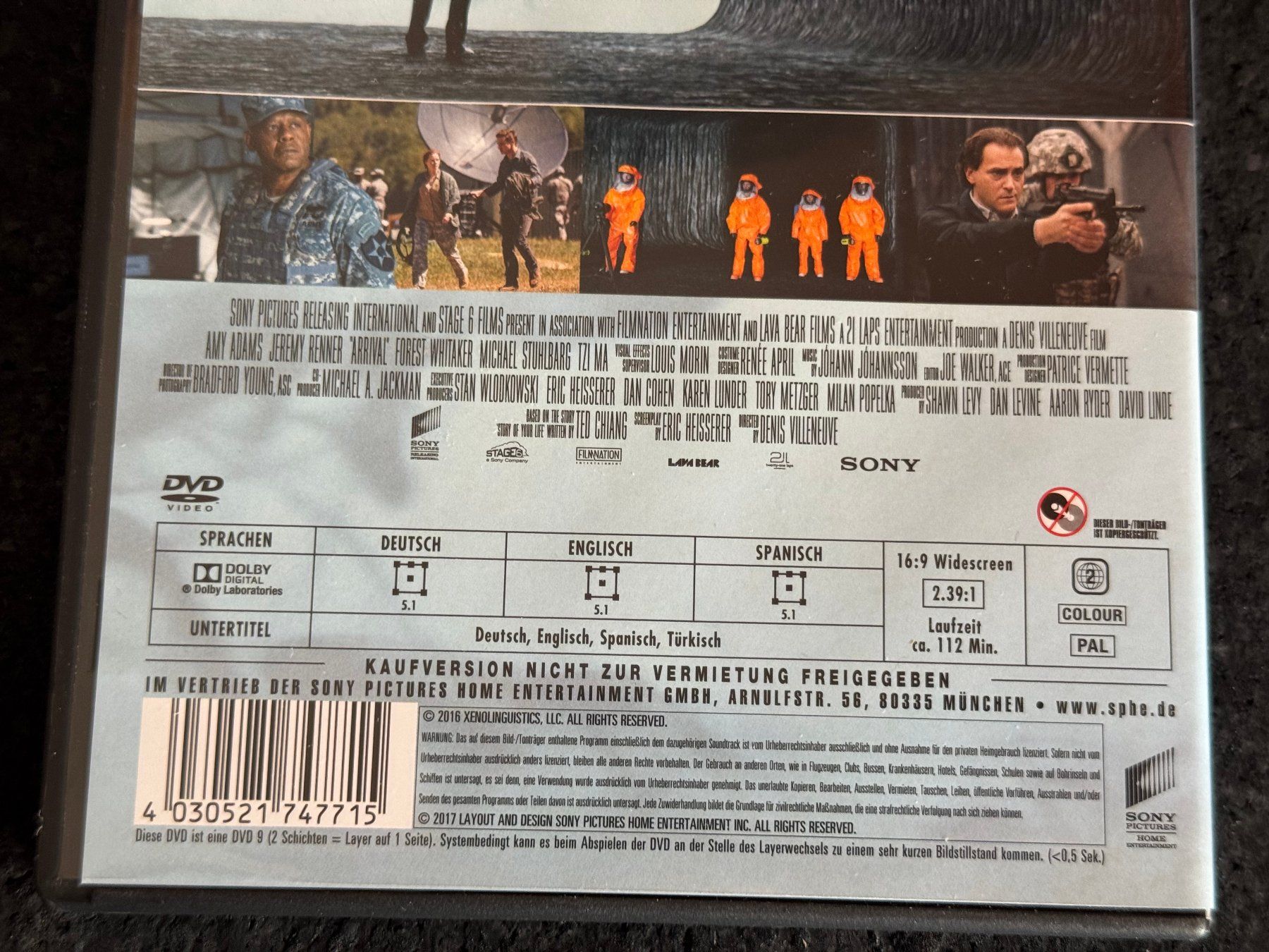 Tous les DVDs: ARRIVAL DVD DE/EN/SP – D'occasion à Fribourg par tschjoly 3