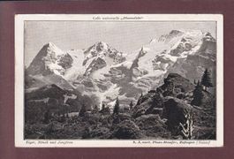 EIGER - MÖNCH - JUNGFRAU - Publicité colle "Plussolide"