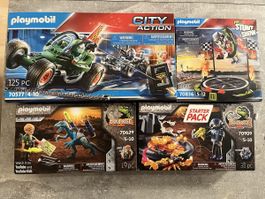 4 verschiedene Playmobil Sets