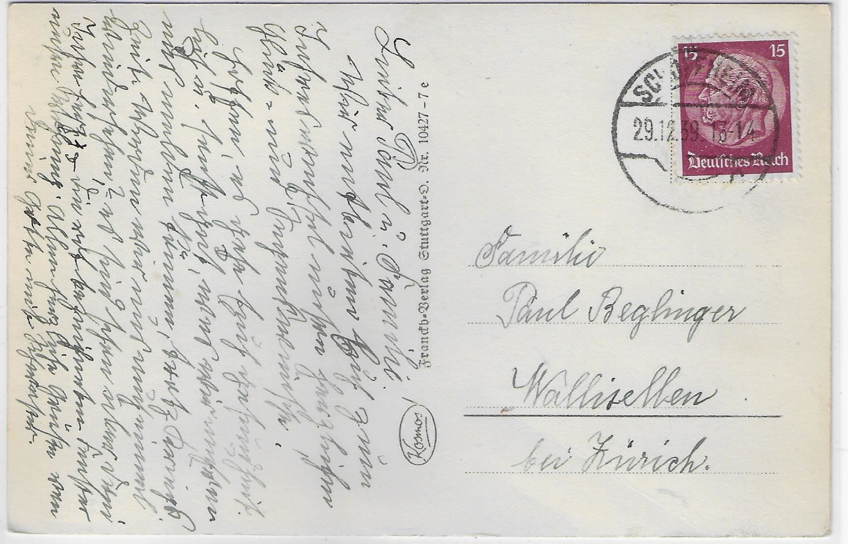 Cartoline postali: Schopfheim - Adolf Hilter-Strasse (Baden – Usato da Ettingen venduto da Kartenplanet 1
