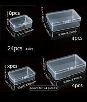 24  petites boîtes de rangements