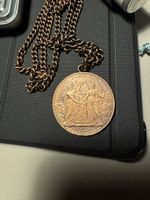 Medaille/ Kette  Schweizer 5-Franken-Schützentalers von 1876
